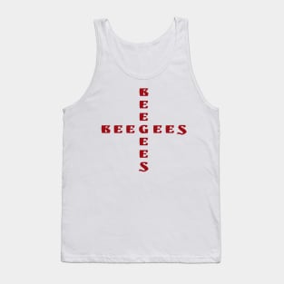 Bee Gees text design Tank Top